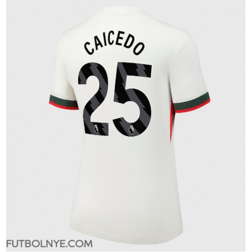 Camiseta Chelsea Moises Caicedo #25 Visitante Equipación para mujer 2025-26 manga corta Camiseta Chelsea Moises Caicedo #25 Visitante Equipación para mujer 2025-26 manga corta